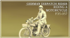 Copper State Models F35-057 German Dispatch Rider riding a motorcycle ( Motorcycle not included) 1/35